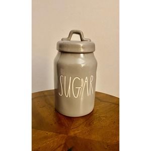 NWT Rae Dunn Grey SUGAR Canister